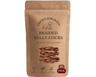 6 Inch Standard Braided Bully Sticks