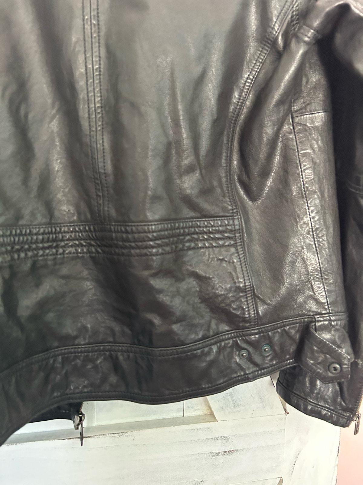 Men's Vintage Ben Sherman Genuine Leather Motorcycle Jacket Medium