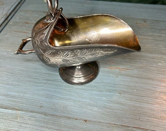 Antique Victorian Silver Sugar Scuttle