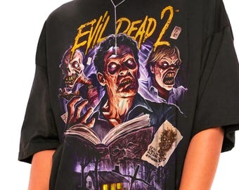 死霊のはらわたシャツ、ヴィンテージのレアなホラー映画Tシャツ