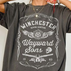 Unisex Supernatural Carry On My Wayward Sons Shirt ,sam winchester shirt,winchester brothers shirt,supernatural love tee,crowley t shirt