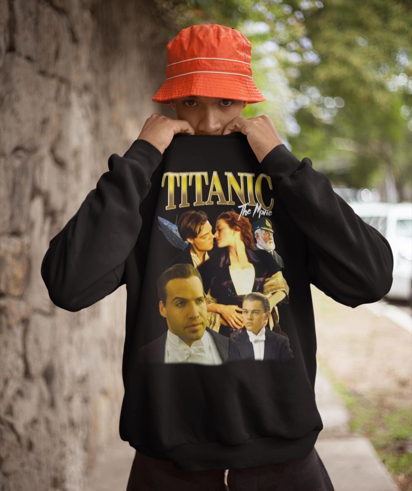 タイタニック映画シャツ、ジャックとローズのグラフィックTシャツ