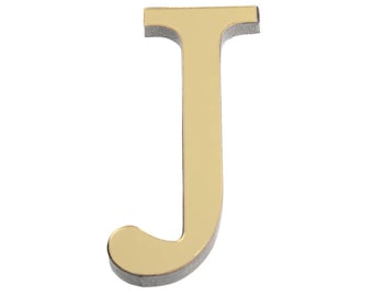 3D Mirror Acrylic Gold Wall Art Decals - 10CM English Alphabet Wall Stickers for Home and Party Decor