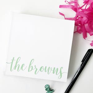 Personalized Notepad / Housewarming Gift / Notepads / Shopping List / Personalized Gifts / Custom Notepads / Stationery / Monogram Notepad