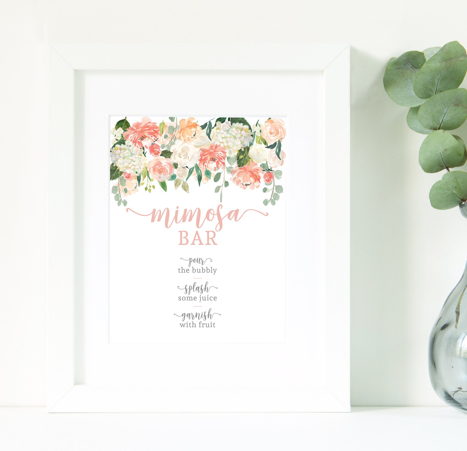 Mimosa Bar Printable / Instant Download / Shower Decor / - Etsy