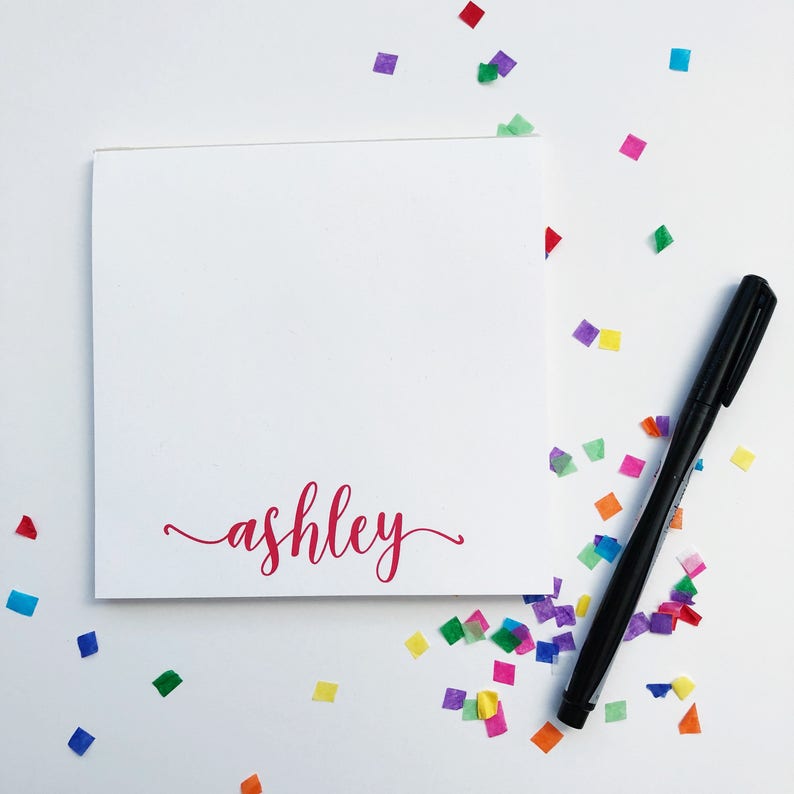 Personalized Notepad with Name / Housewarming Gift / Notepads Etsy