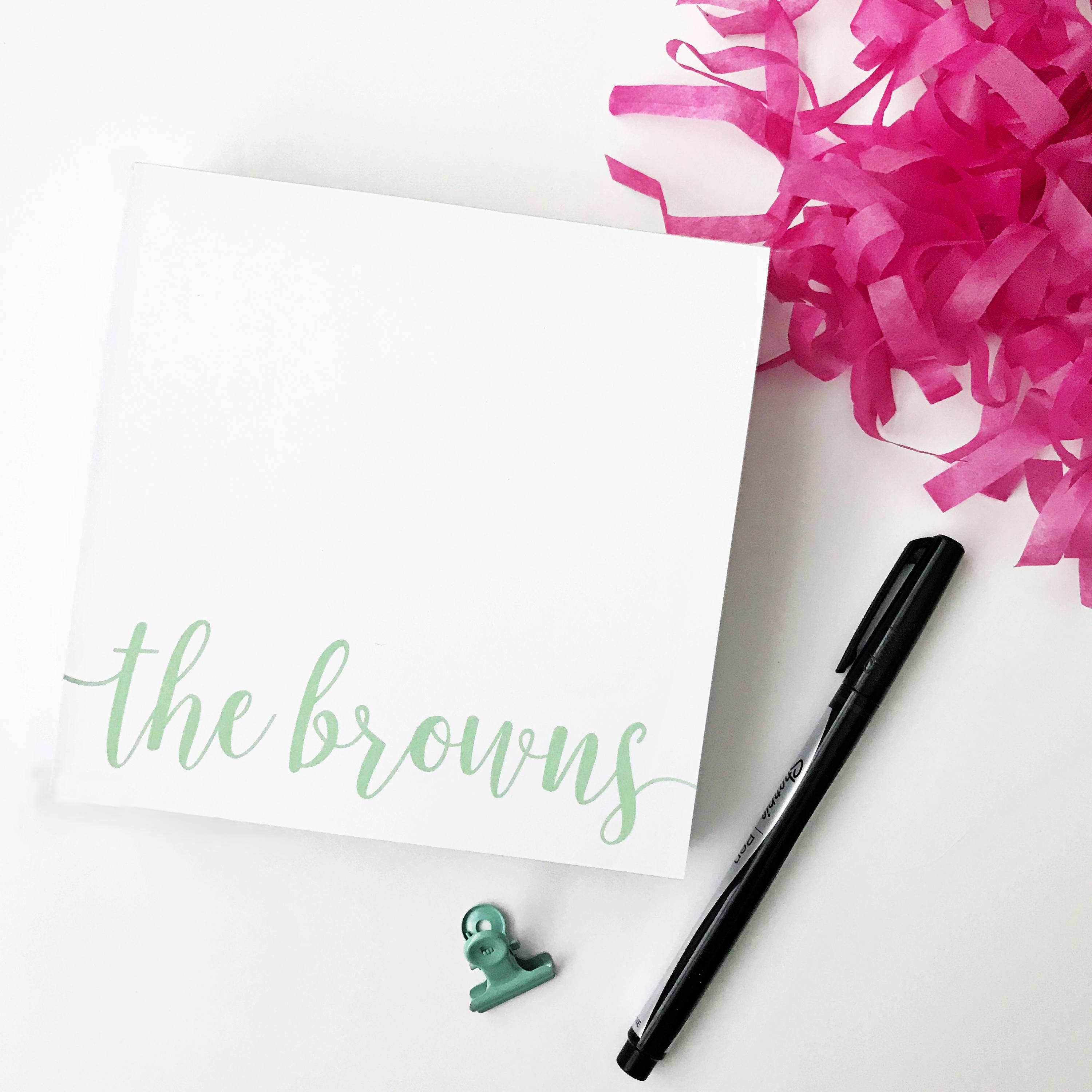 Personalized Notepad / Housewarming Gift / Notepads / Shopping Etsy