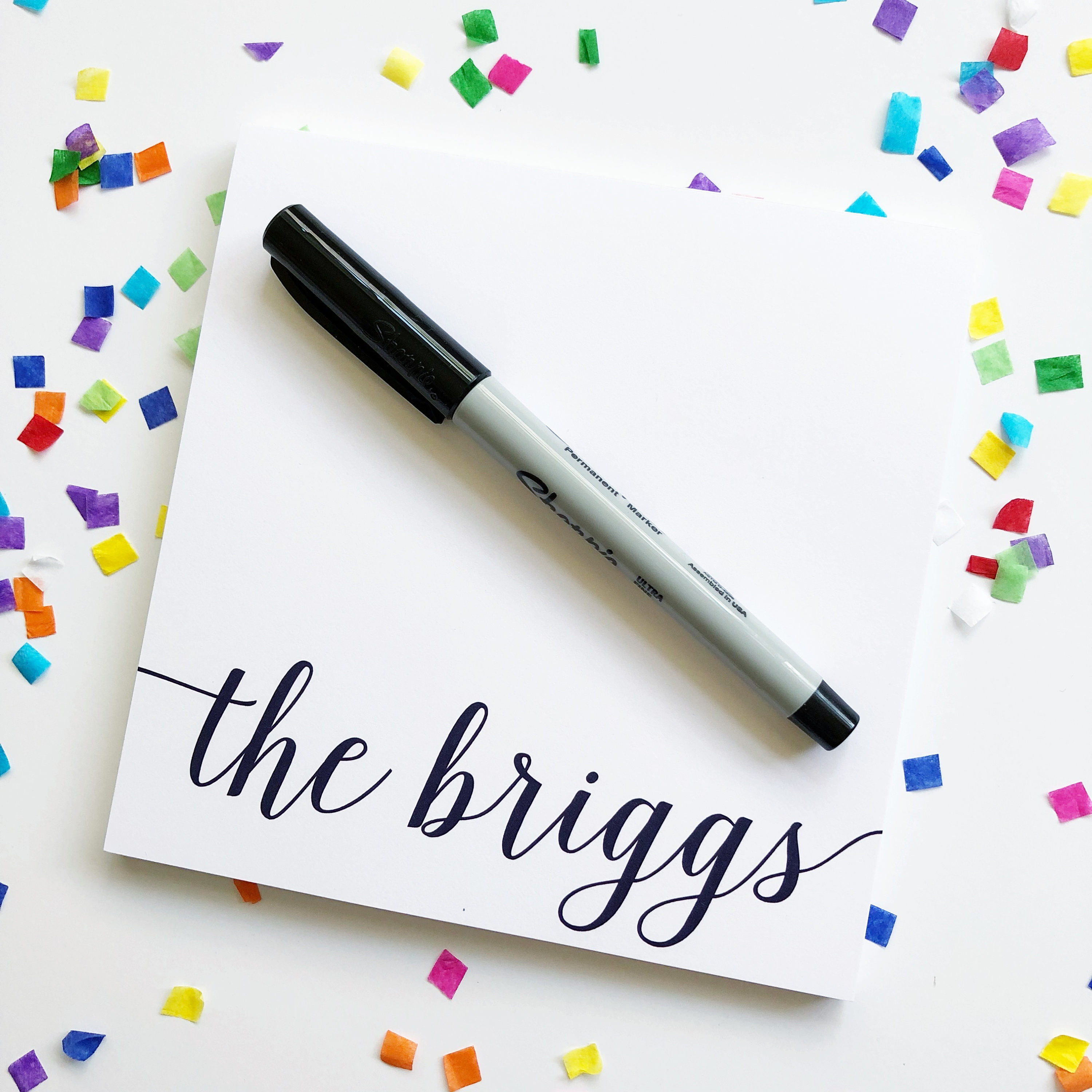 Personalized Notepad / Square Notepad / Customized Note Pad Etsy