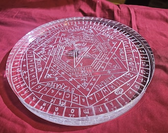 Sigillum Dei Ameth Hand Engraved Acrylic Pentacle