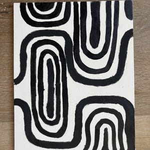 Black and White Abstract Lines