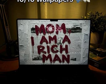 Motivational iPhone & Mac Wallpaper | Rich Quote Wallpaper Pack | Lock Screen Aesthetic Digital Download