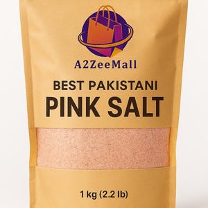 A2ZeeMall Himalayan Pink Salt – 100% Natural, Unrefined, Food-Grade Pink Rock Salt from Pakistan – Gourmet Cooking & Wellness