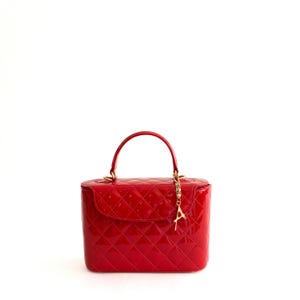 Red Patent Satchel