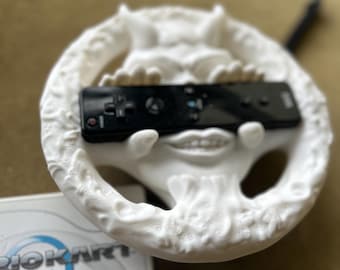 Gargoyle Wii Steering Wheel | Custom Mario Kart Racing Controller Shell for Wii Remote