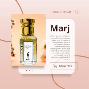 Marj By Taj Fragrances Perfume Oil For men and women Long Lasting Attar