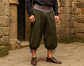 Pantalones pirata vikingos / Pantalones de caballero LARP de la Feria del Renacimiento / Pantalones medievales renacentistas / Pantalones de cosplay vintage / Pantalones unisex para la Feria del Renacimiento