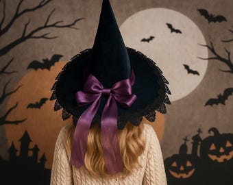 ハロウィン魔女帽子 | 不気味な季節の帽子 | ゴシックハロウィンコスチューム帽子