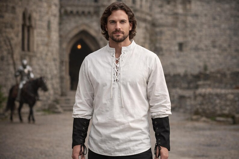 Mens Medieval Viking Tunic | Renaissance Knight Warrior Tunic | Vintage ...