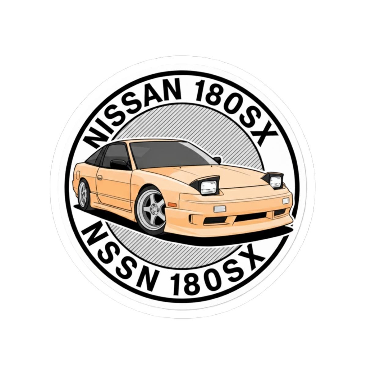 Nissan 180SX Kiss-Cut Stickers: JDM Car Enthusiast Decals