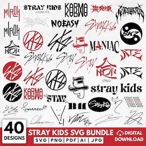 Stray Kids SKZOO SVG Bundle, K-Pop Logos (Digital Download)