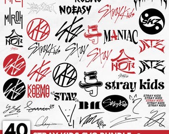 Paquete SVG de Stray Kids SKZOO, logotipos de K-Pop (descarga digital)