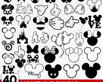 Mickey Mouse SVG Bundle, Custom Name, Birthday T-shirt (Digital Download)