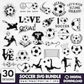 Football SVG Bundle, Cricut Silhouette Cut Files (Digital Download)