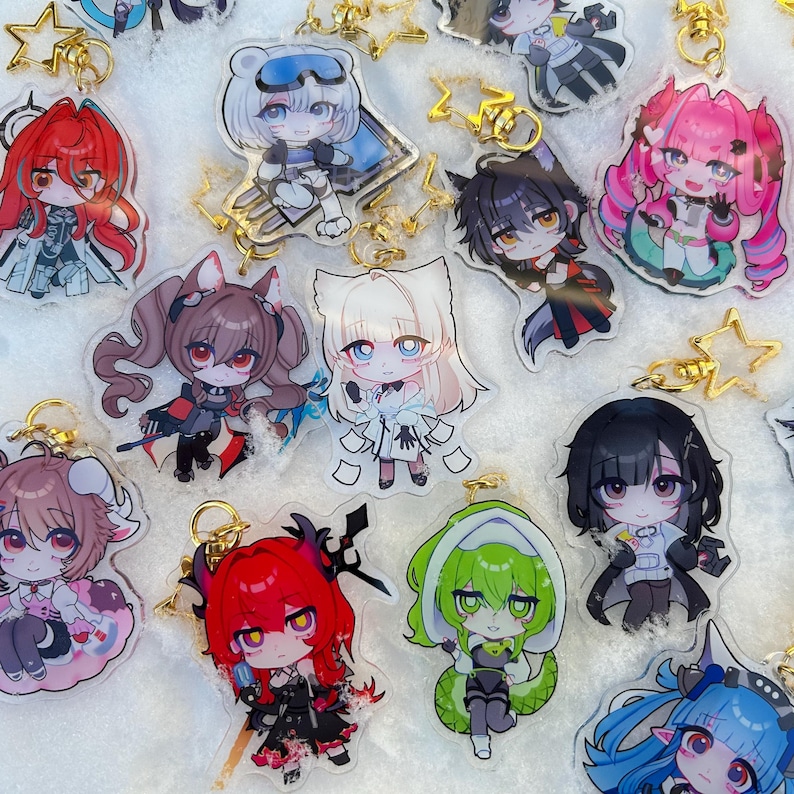 Arknights ENDFIELD chibi keychains 6cm image 14