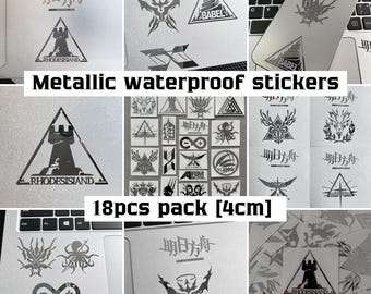 Arknights Metallic vinyl Stickerpack 18pcs [Waterproof]