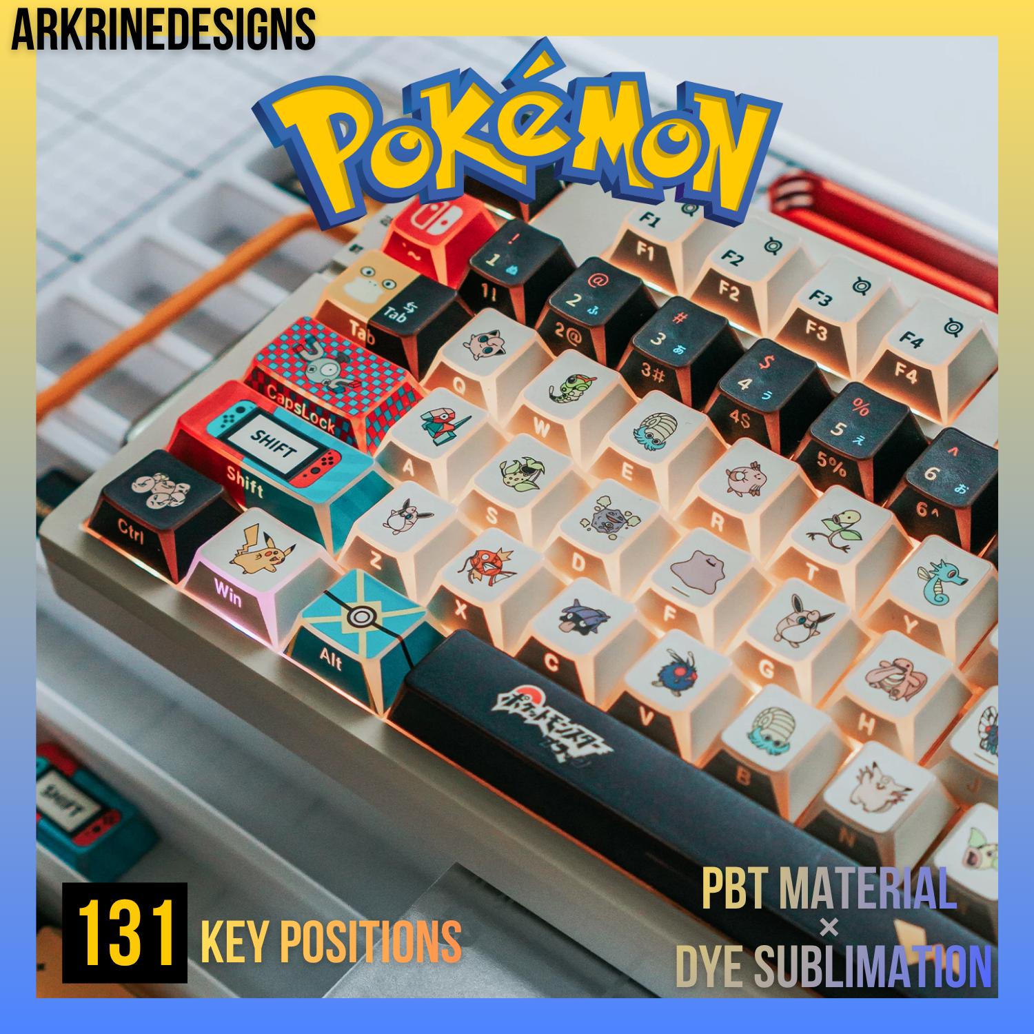 Pokemon Keycaps — Customized PBT Keycaps [SIDE-LIT]. - Etsy