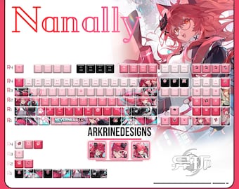 NTE keycaps set — Neverness to everness keycaps | NTE keycap - Customized PBT keycaps [Backlit & Opaque]
