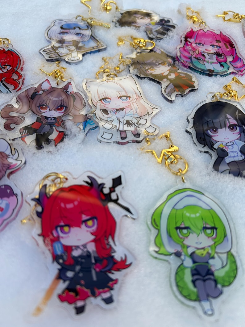 Arknights ENDFIELD chibi keychains 6cm image 4