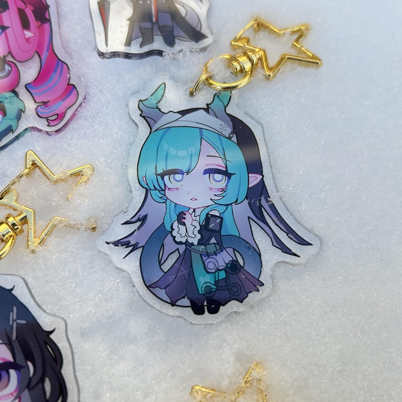 Arknights ENDFIELD chibi keychains 6cm image 9