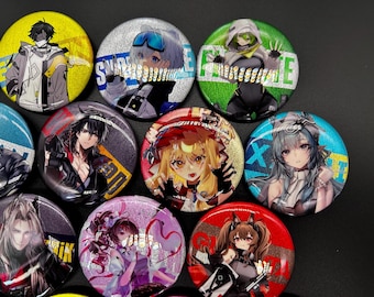 Arknights ENDFIELD pin buttons [Glitter]