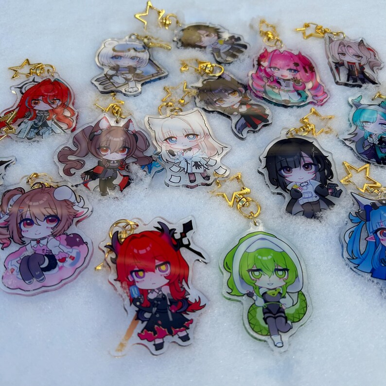 Arknights ENDFIELD chibi keychains 6cm image 11