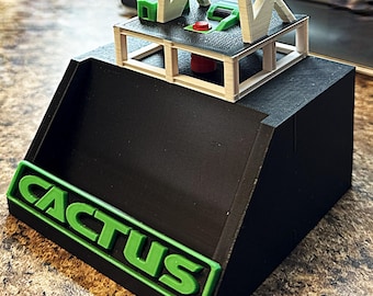 3D Printed Drilling Rig Business Card Holder: Customizable Colors