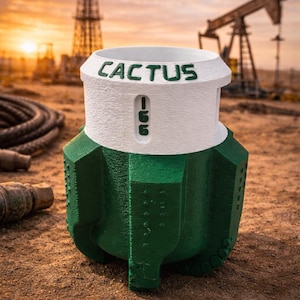 3D Printed PDC Drill Bit Can Koozie • Oilfield Gift image 1