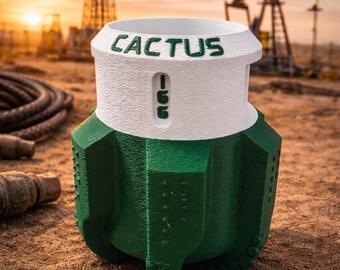3D Printed PDC Drill Bit Can Koozie • Oilfield Gift