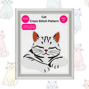 Cat Cross Stitch Pattern PDF