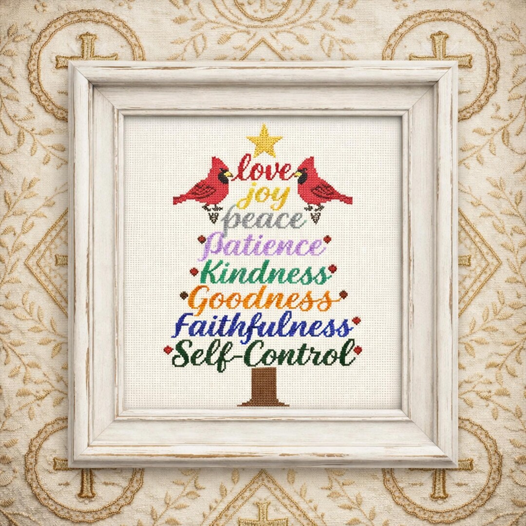 Fruit of the Spirit Cross Stitch Pattern PDF Scripture Chart - Etsy