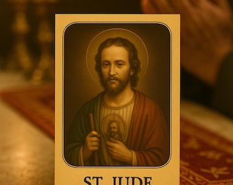 St. Jude Prayer Card: Patron Saint of Hopeless Causes (PDF Download)