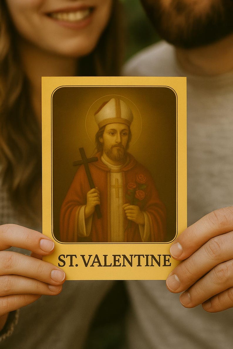 St. Valentine Prayer Card: Catholic Patron Saint of Love (digital ...