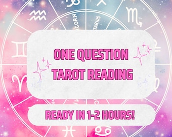 Tarot Reading For One Question, Intuitive Card Pull, Personalized Spiritual Insight, PDF