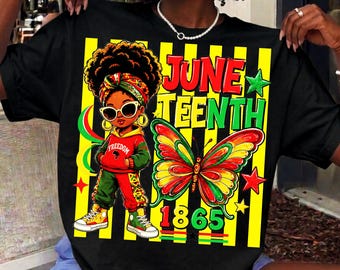 Juneteenth Png, Juneteenth PNG, 1865 Juneteenth Png, Juneteenth Butterfly Png, Afro African Png, Black Woman Shirt Png, Digital File