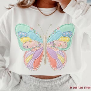 Easter Patchwork PNG, Spring Patchwork PNG, Girl Spring PNG
