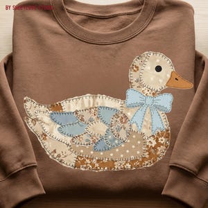 Quilted Patchwork Vintage Goose png Design | Grandma Core Digital Download | PNG File | Sublimation and DTF Design | Aesthetic Cottagecore