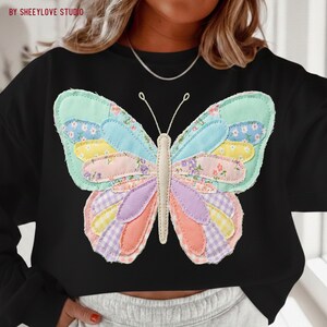 Easter Patchwork PNG, Spring Patchwork PNG, Girl Spring PNG
