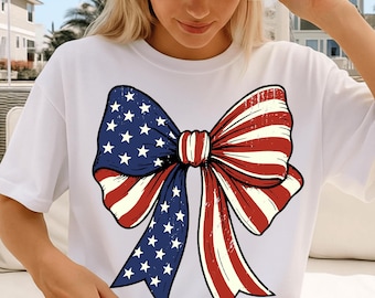 America Bow Png, 4th of July Coquette Png, 250 Years American Flag Png, 250th Anniversary USA Png, 250th Birthday Png