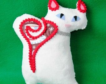 Cocoa Christmas Kitten Plush Holiday Softie