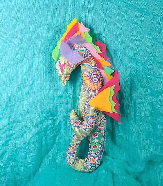 Persephone The Leafy Sea Dragon Soft Sculpture Plush Doll Etsy